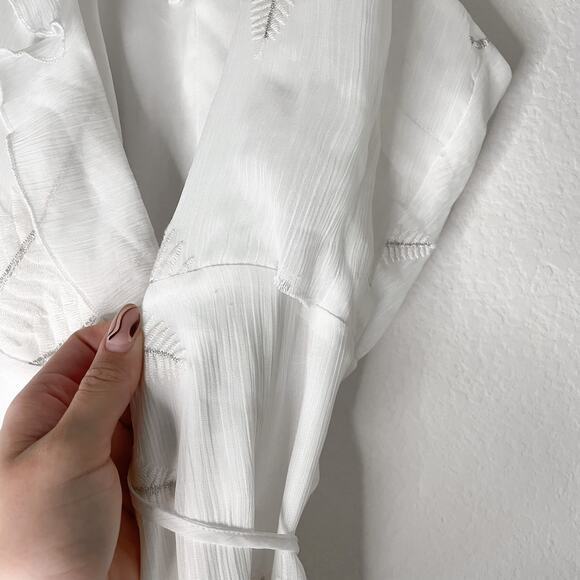 LOVER + FRIENDS White Wrap Tie Maxi Dress - Picture 7 of 13